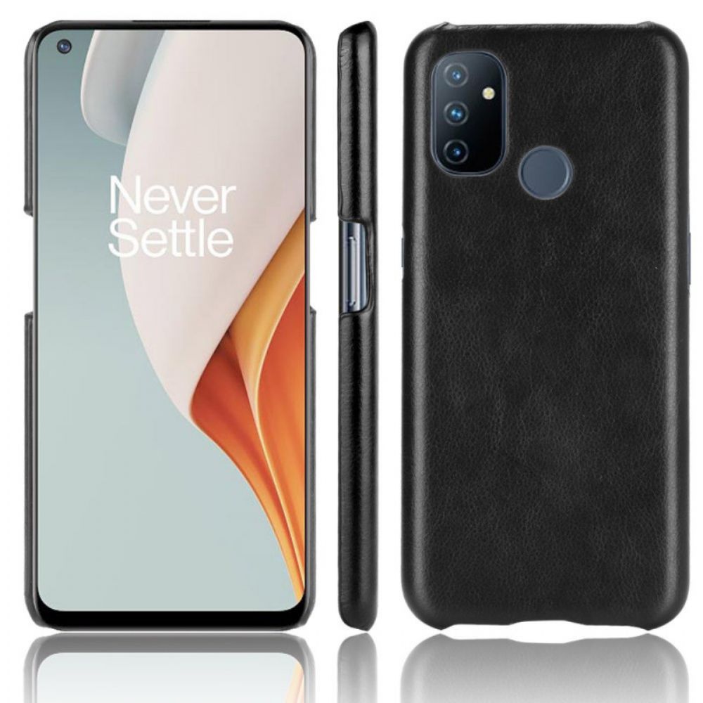 Handyhülle Für OnePlus Nord N100 Performance Litschi-leder-effekt