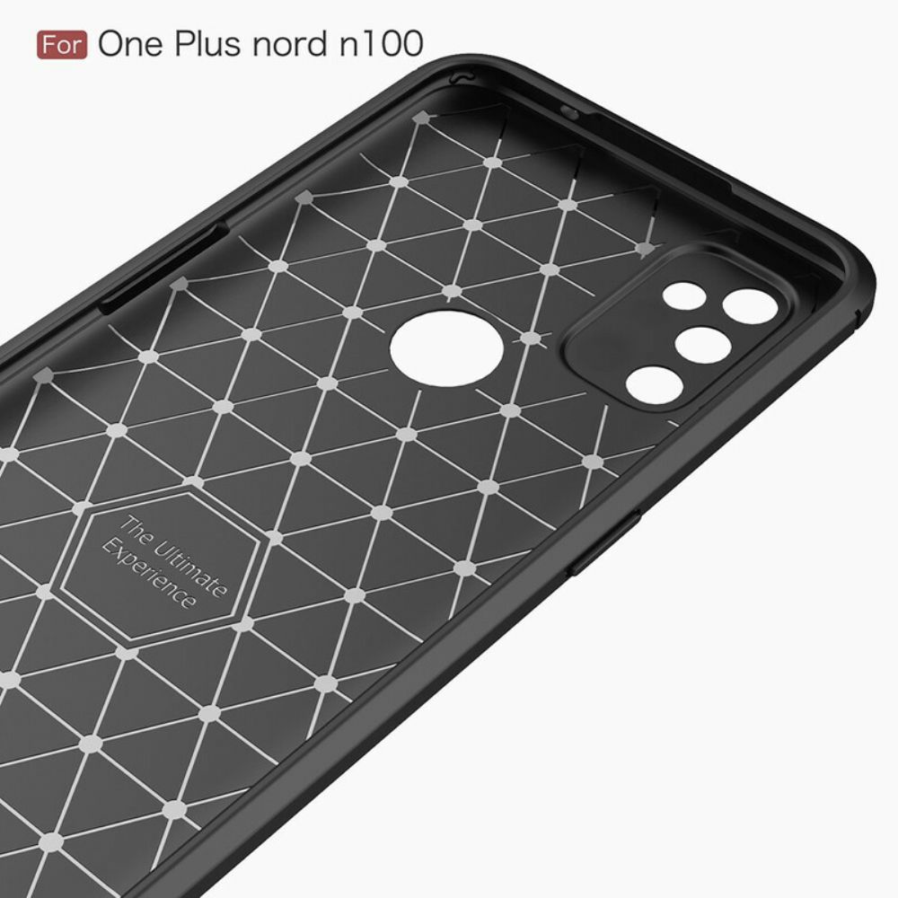 Hülle Für OnePlus Nord N100 Gebürstete Kohlefaser