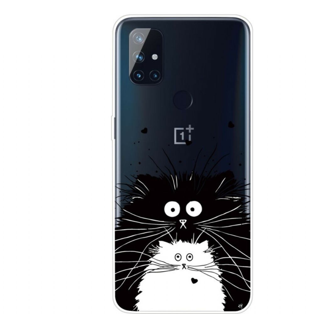 Hülle Für OnePlus Nord N100 Sieh Dir Die Katzen An