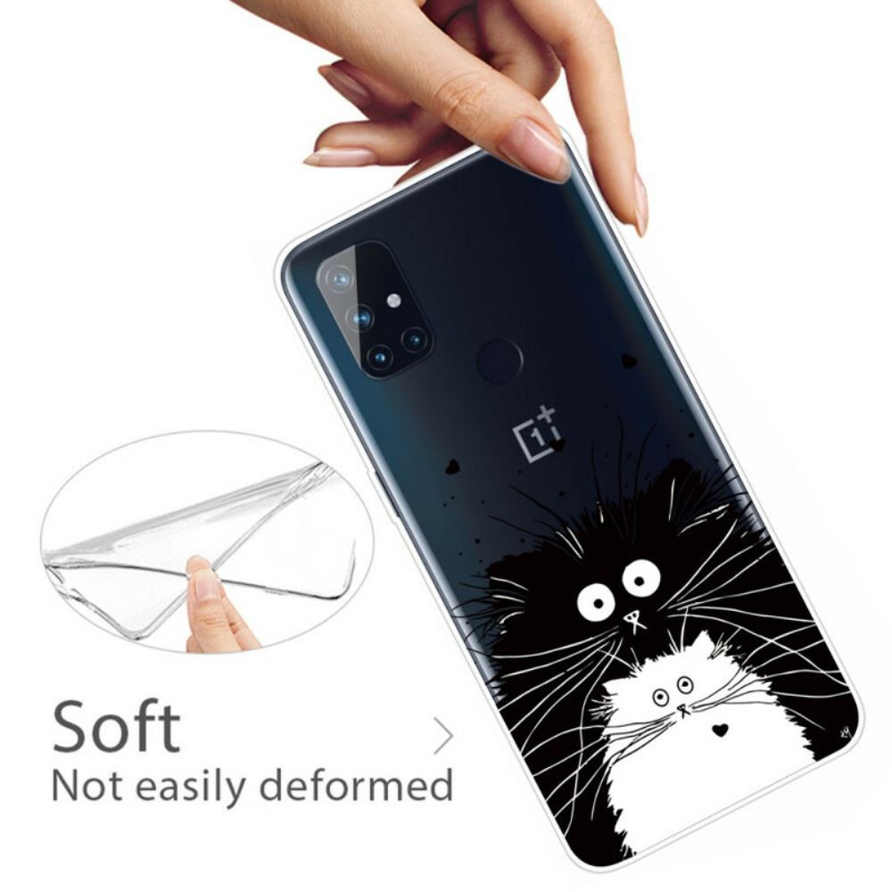 Hülle Für OnePlus Nord N100 Sieh Dir Die Katzen An