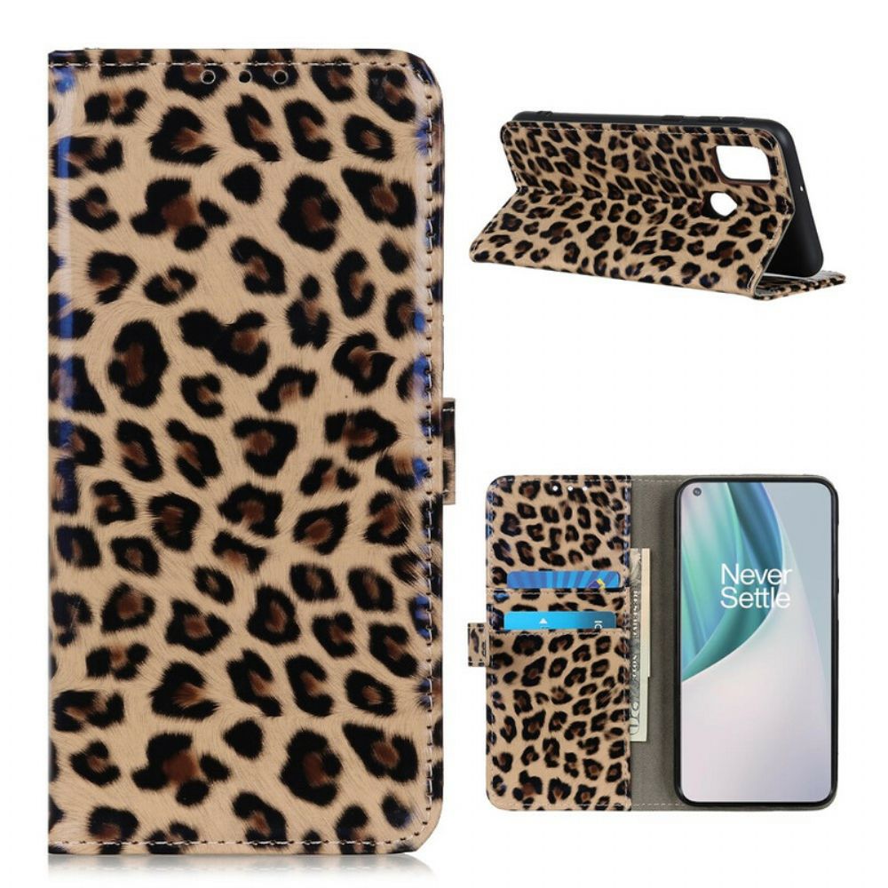 Lederhüllen Für OnePlus Nord N100 Leopard