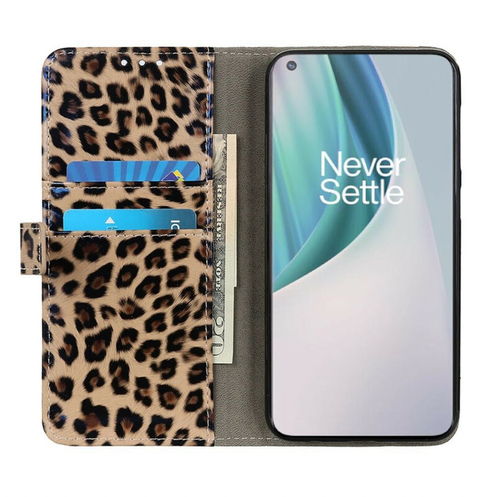 Lederhüllen Für OnePlus Nord N100 Leopard