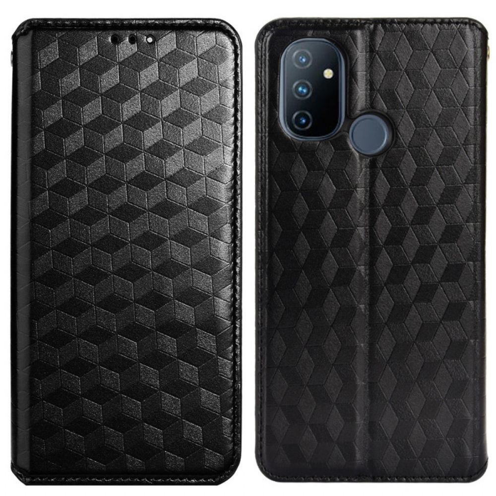 Schutzhülle Für OnePlus Nord N100 Flip Case 3d-diamant-leder-effekt