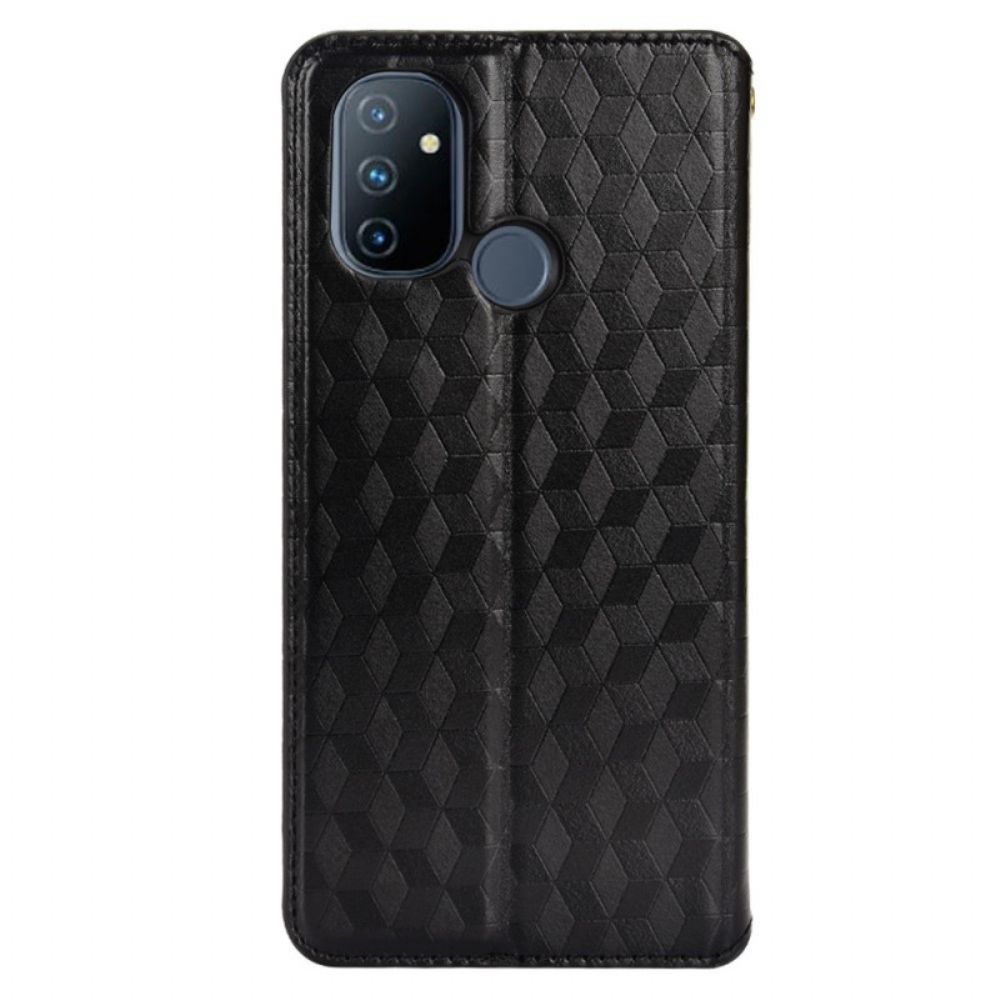 Schutzhülle Für OnePlus Nord N100 Flip Case 3d-diamant-leder-effekt