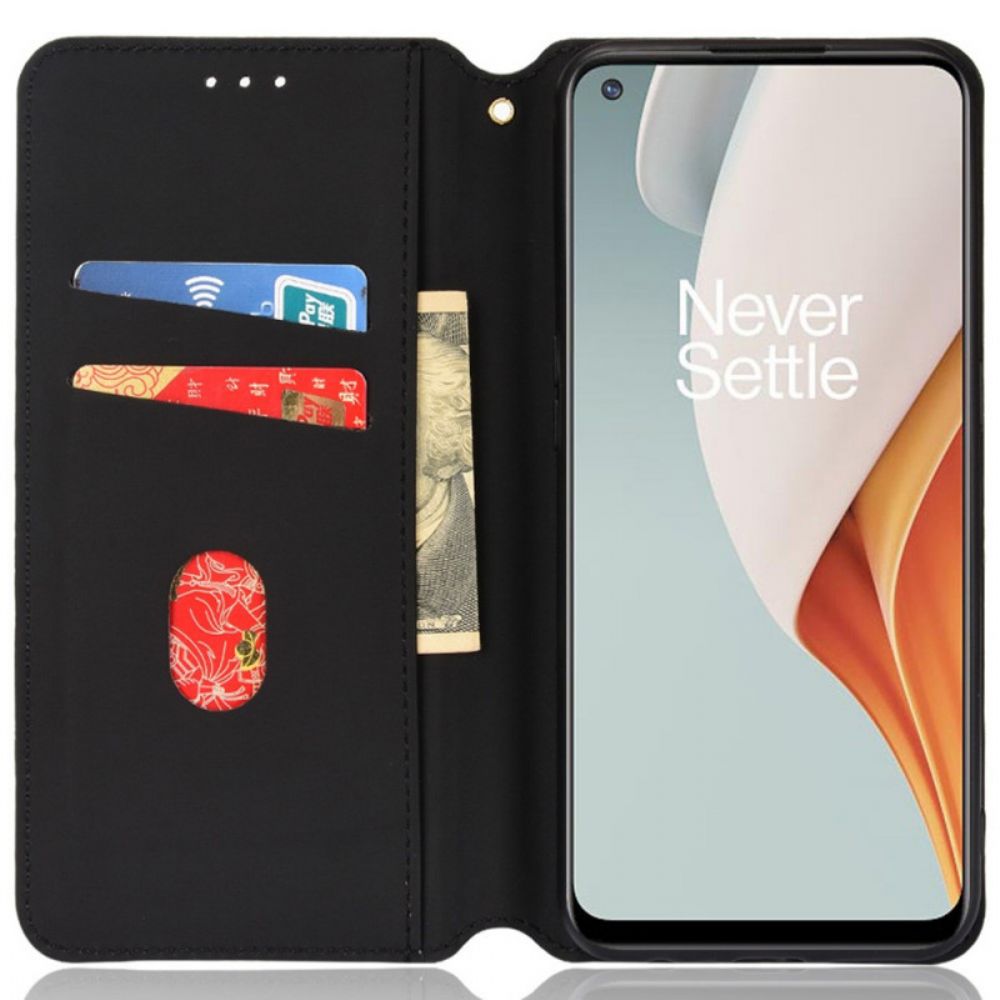 Schutzhülle Für OnePlus Nord N100 Flip Case 3d-diamant-leder-effekt