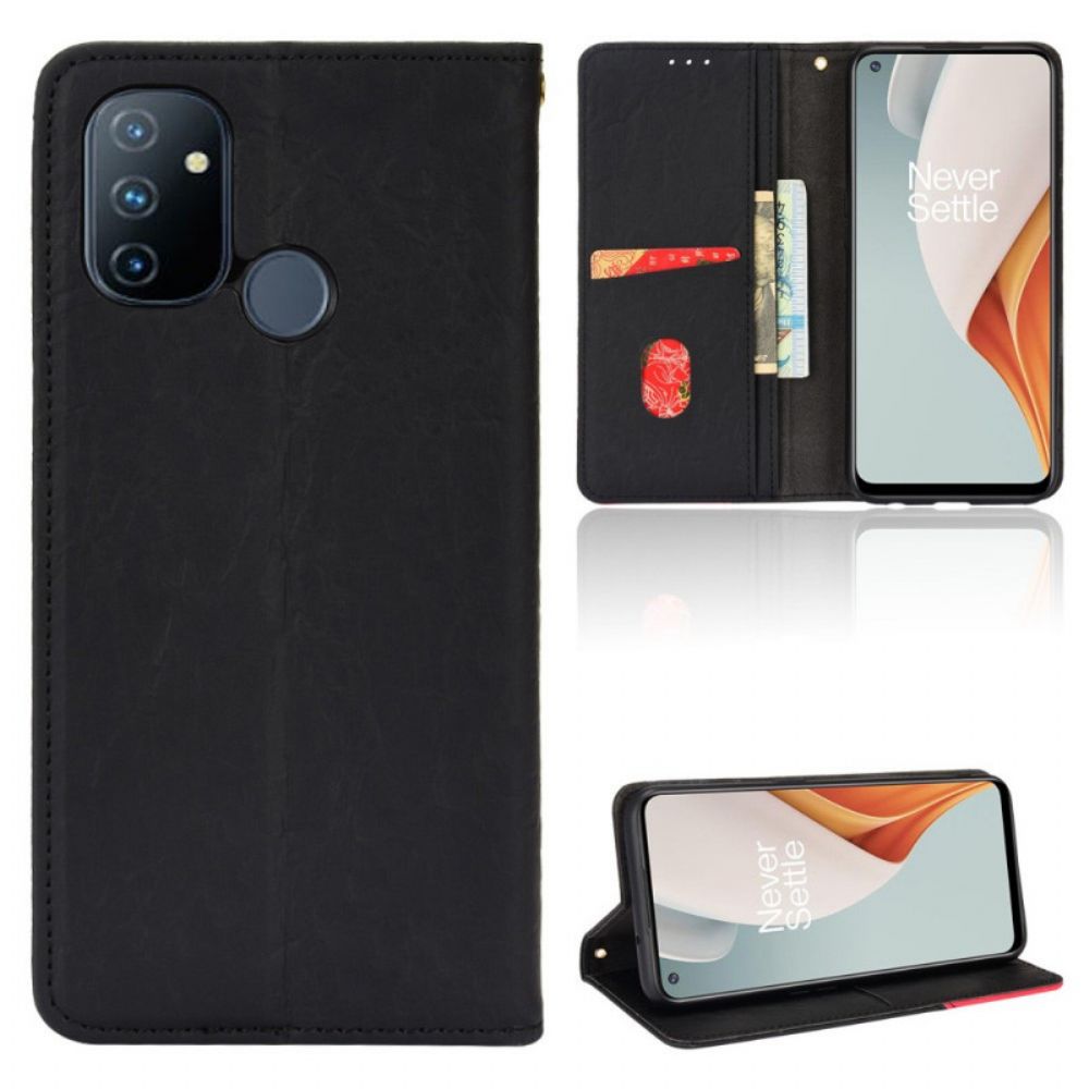 Schutzhülle Für OnePlus Nord N100 Flip Case Farbiges Dreieck