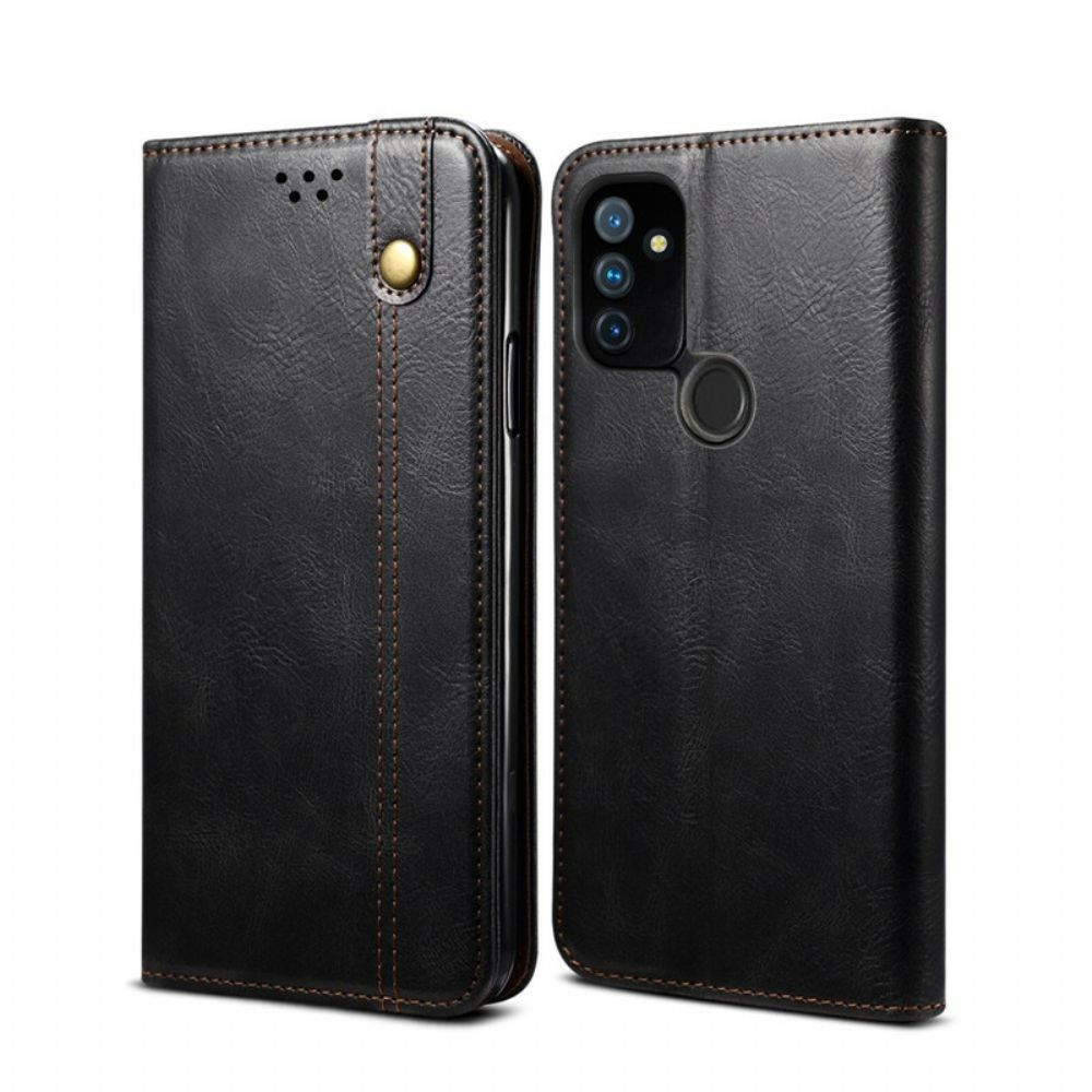 Schutzhülle Für OnePlus Nord N100 Flip Case Gewachstes Kunstleder