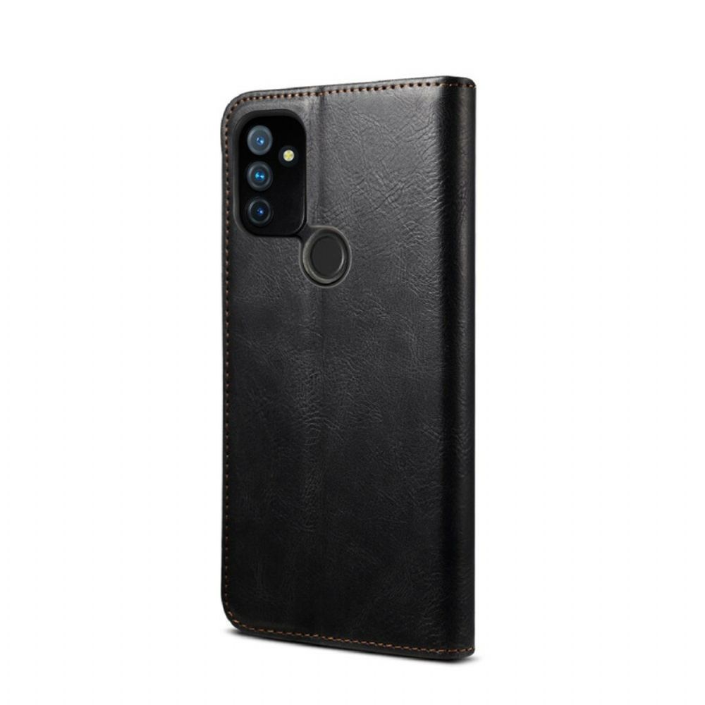 Schutzhülle Für OnePlus Nord N100 Flip Case Gewachstes Kunstleder