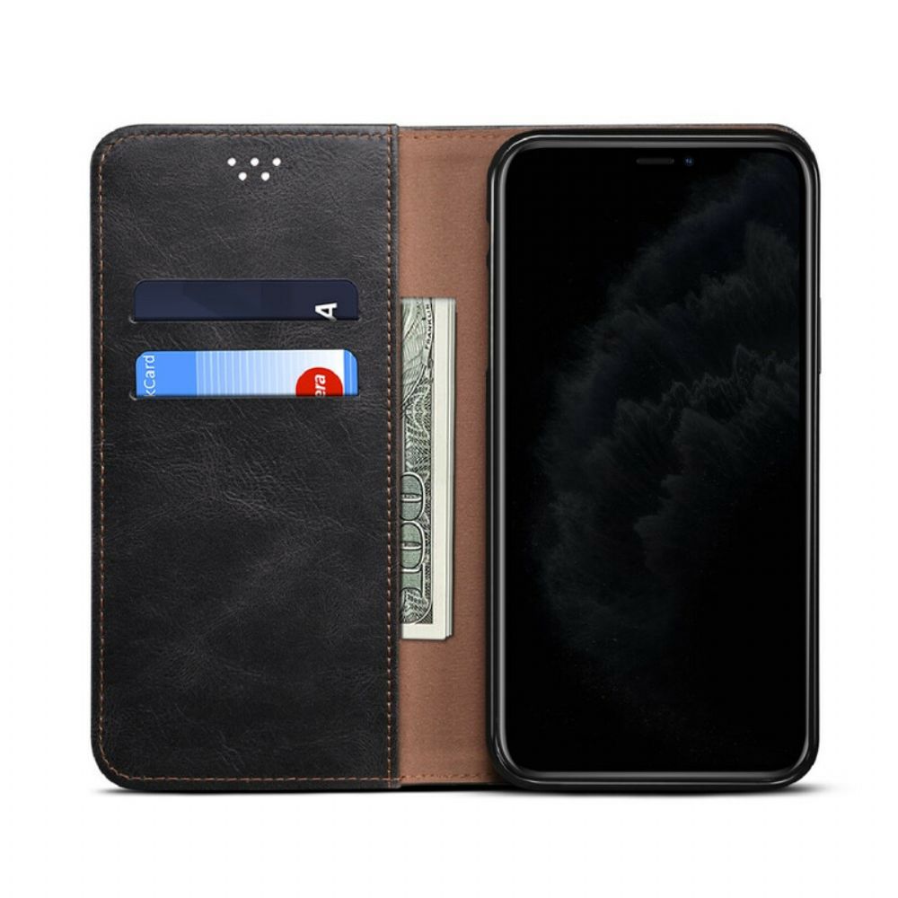 Schutzhülle Für OnePlus Nord N100 Flip Case Gewachstes Kunstleder