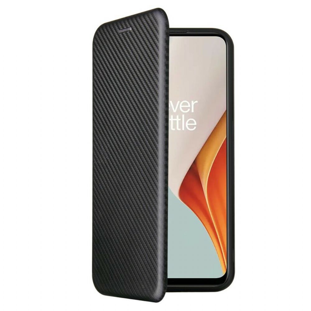 Schutzhülle Für OnePlus Nord N100 Flip Case Kohlefaser