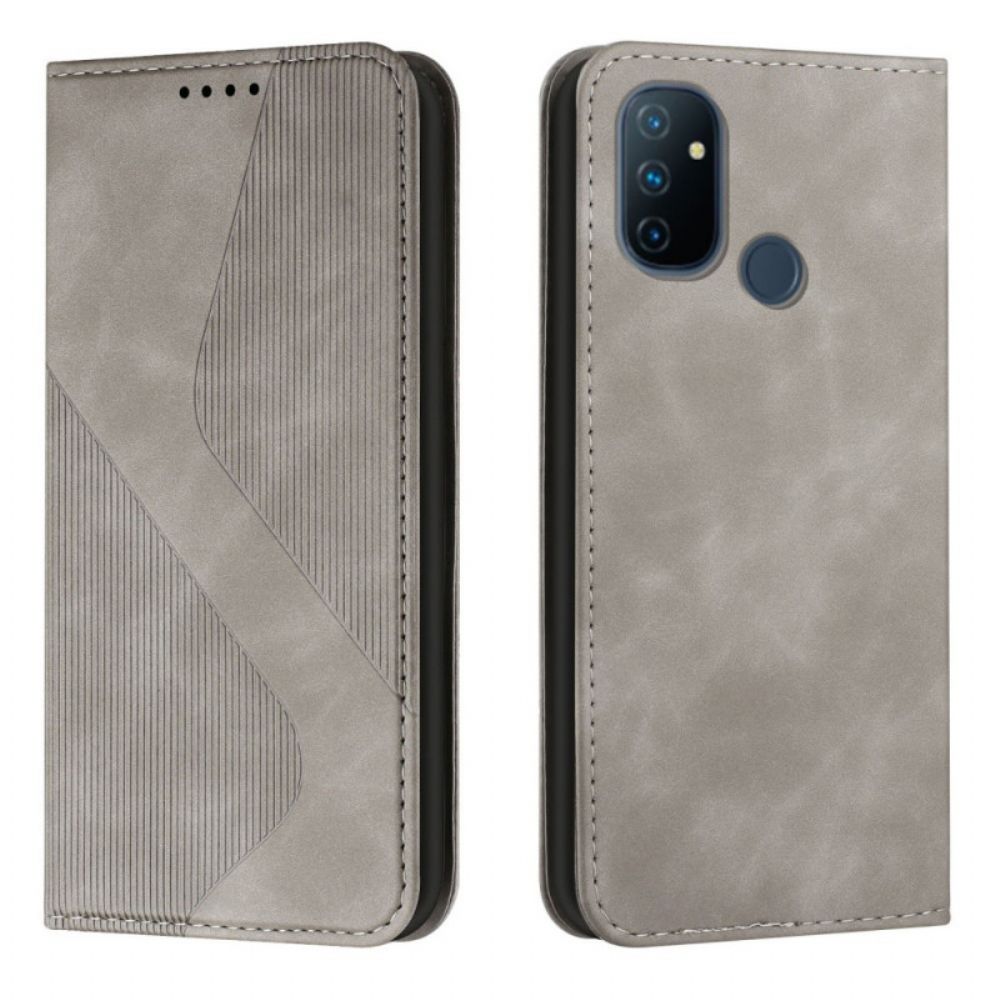 Schutzhülle Für OnePlus Nord N100 Flip Case Lederoptik Im S-design