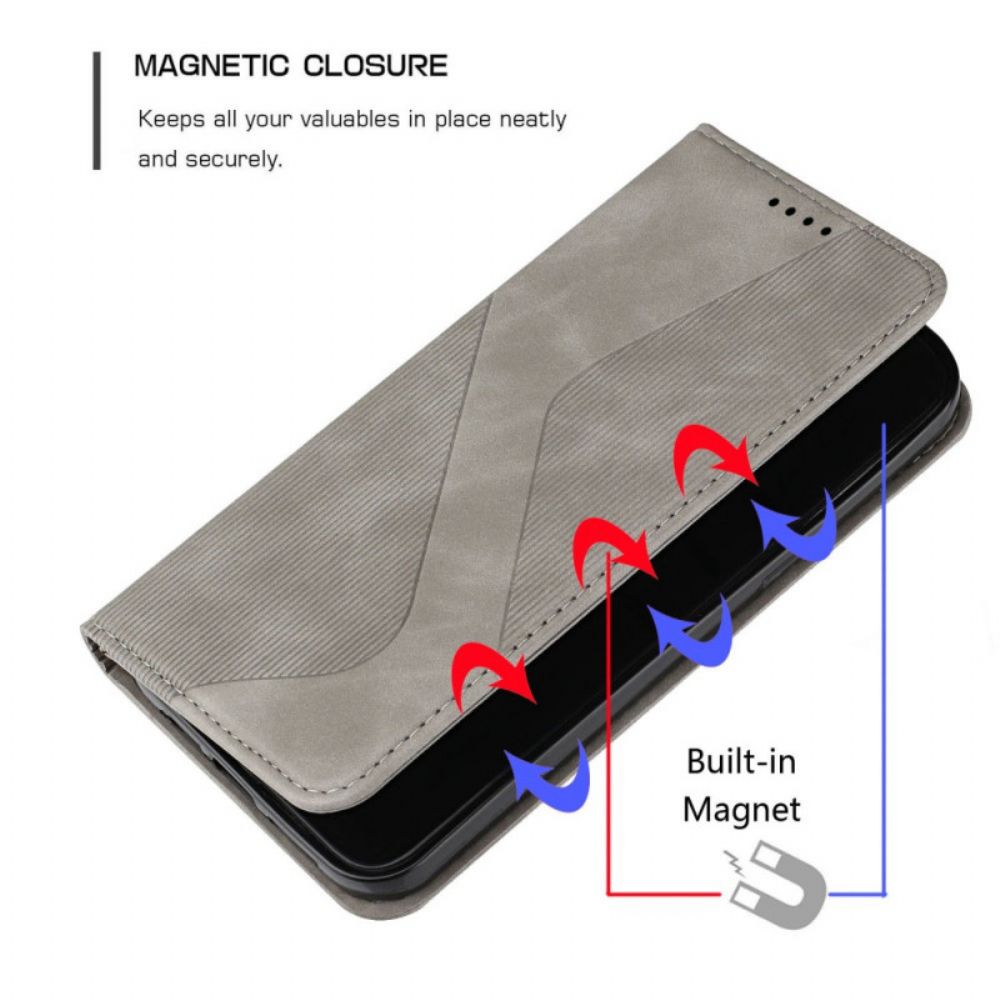 Schutzhülle Für OnePlus Nord N100 Flip Case Lederoptik Im S-design