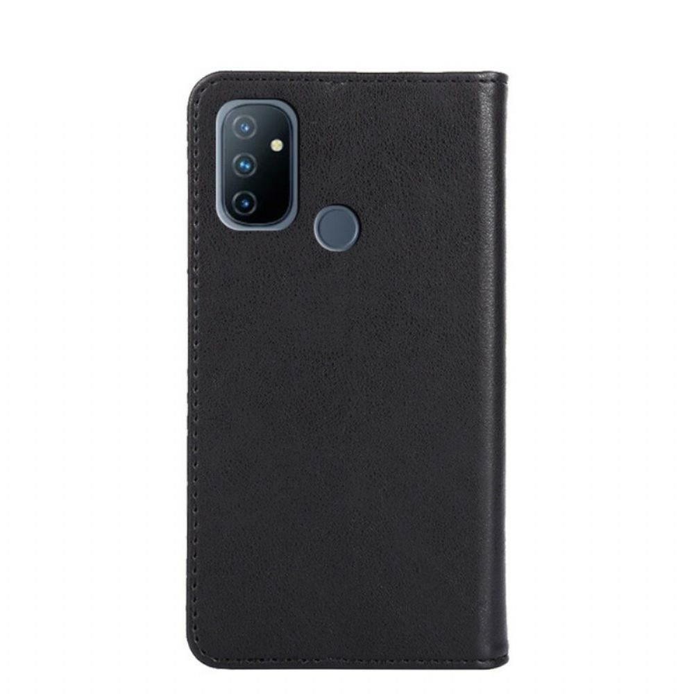 Schutzhülle Für OnePlus Nord N100 Flip Case Lederoptik Mit Nieten