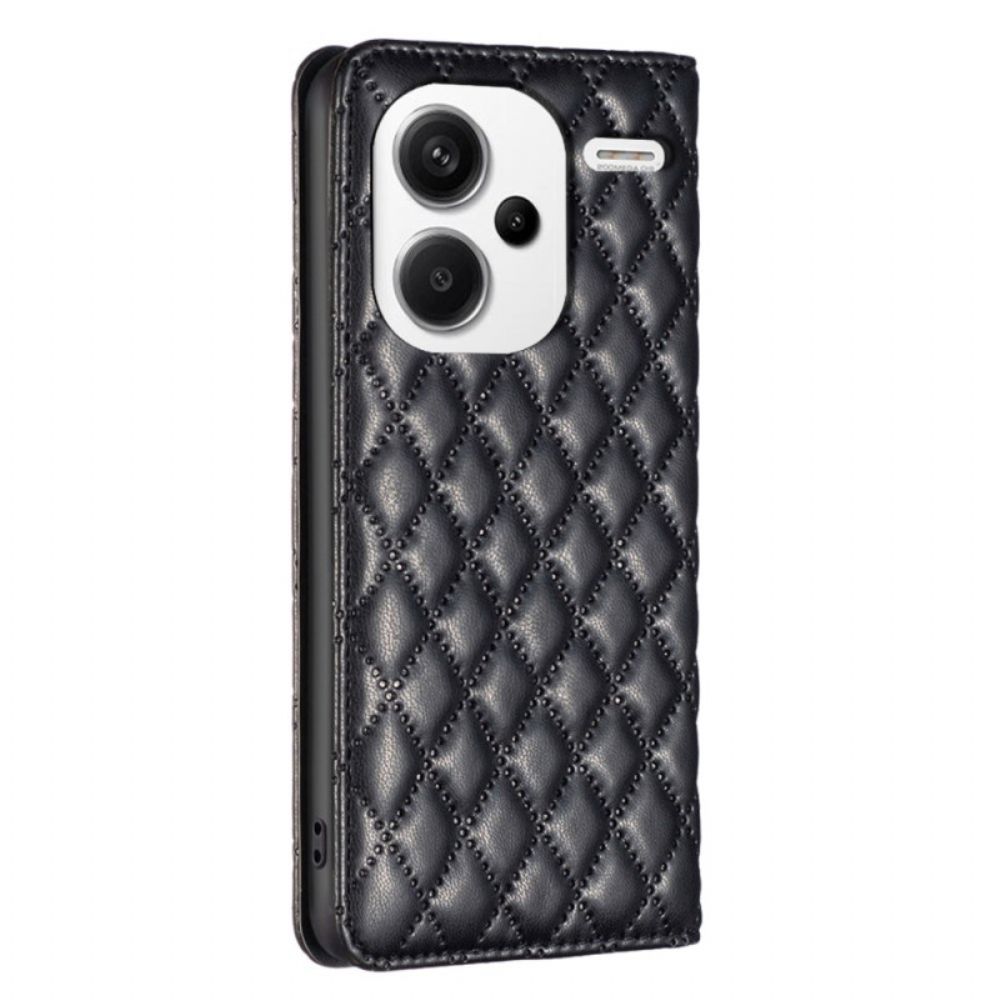 Flip Case Xiaomi Redmi Note 13 Pro Plus 5g Handyhülle Gesteppt Binfen Color