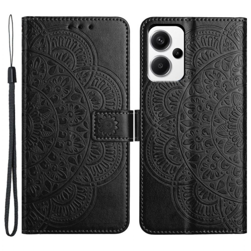 Lederhüllen Für Xiaomi Redmi Note 13 Pro Plus 5g Mandala-druck Mit Riemen