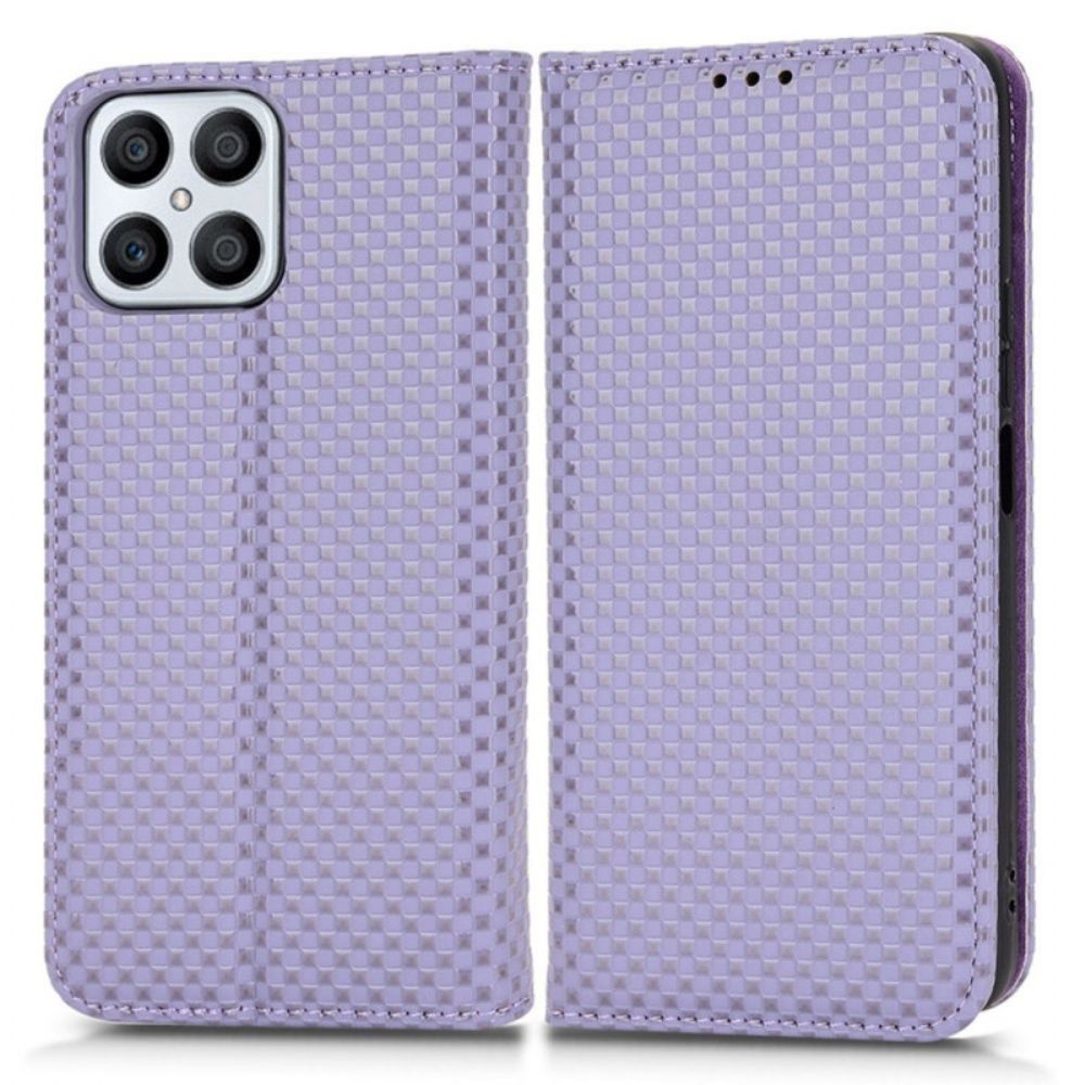 Schutzhülle Für Honor X8 Flip Case Kohlefaser-stil