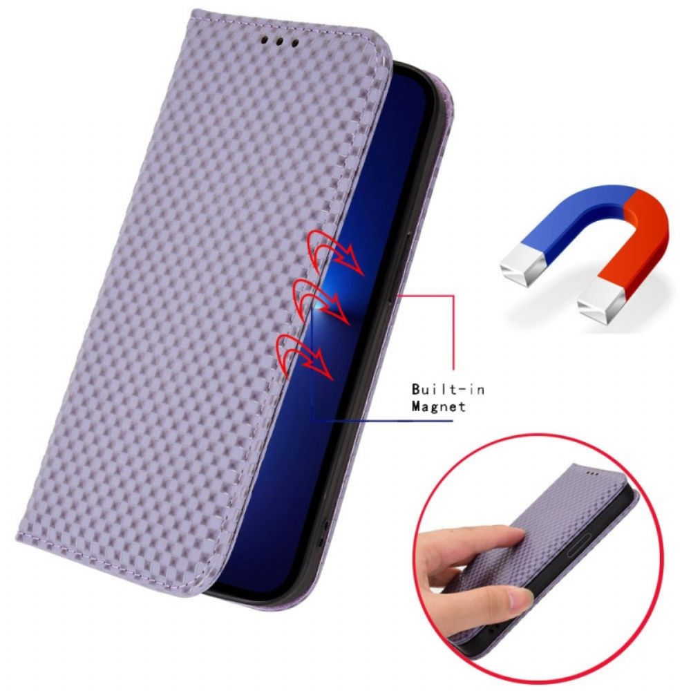 Schutzhülle Für Honor X8 Flip Case Kohlefaser-stil