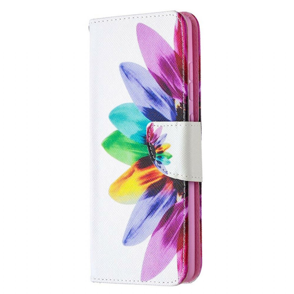 Flip Case Für Samsung Galaxy S20 FE Aquarell Blume