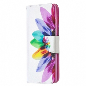 Flip Case Für Samsung Galaxy S20 FE Aquarell Blume