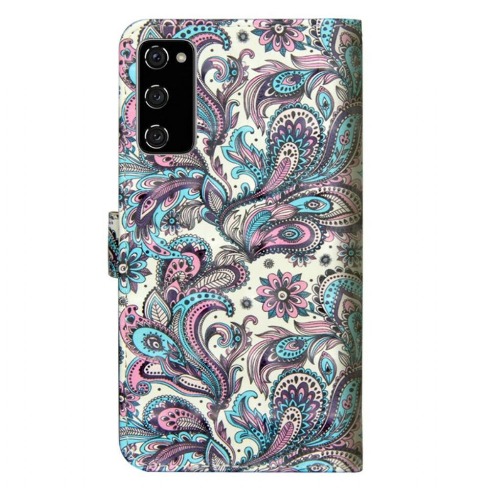 Flip Case Für Samsung Galaxy S20 FE Blumenmuster