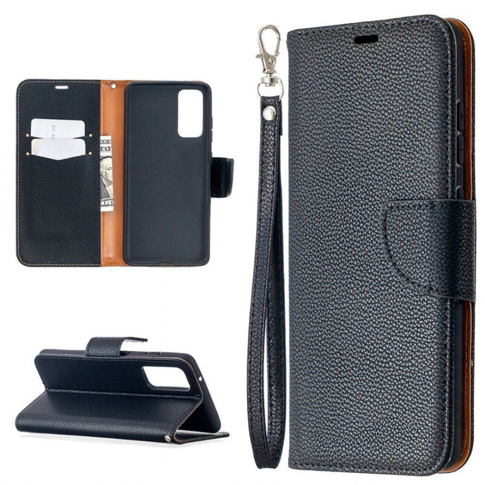 Flip Case Für Samsung Galaxy S20 FE Flip Case Litschi-klappe Schräg