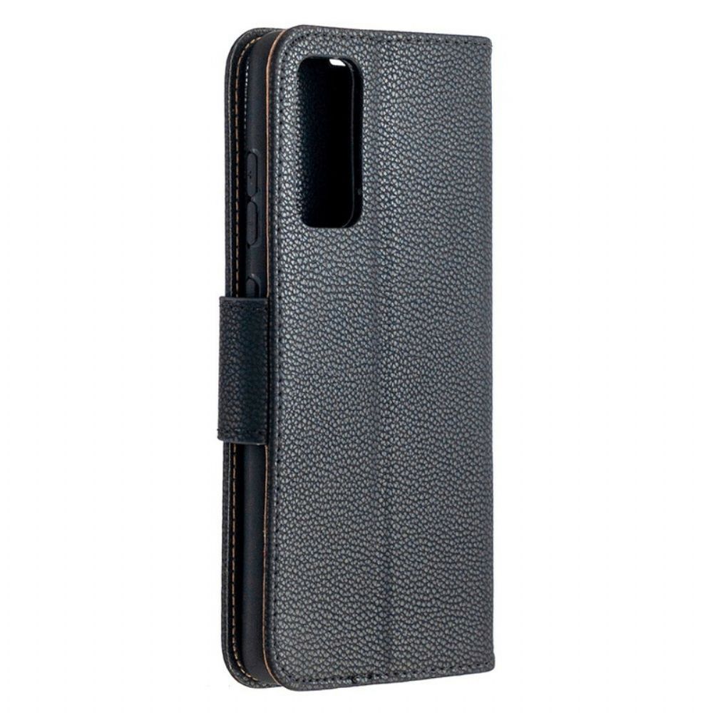 Flip Case Für Samsung Galaxy S20 FE Flip Case Litschi-klappe Schräg