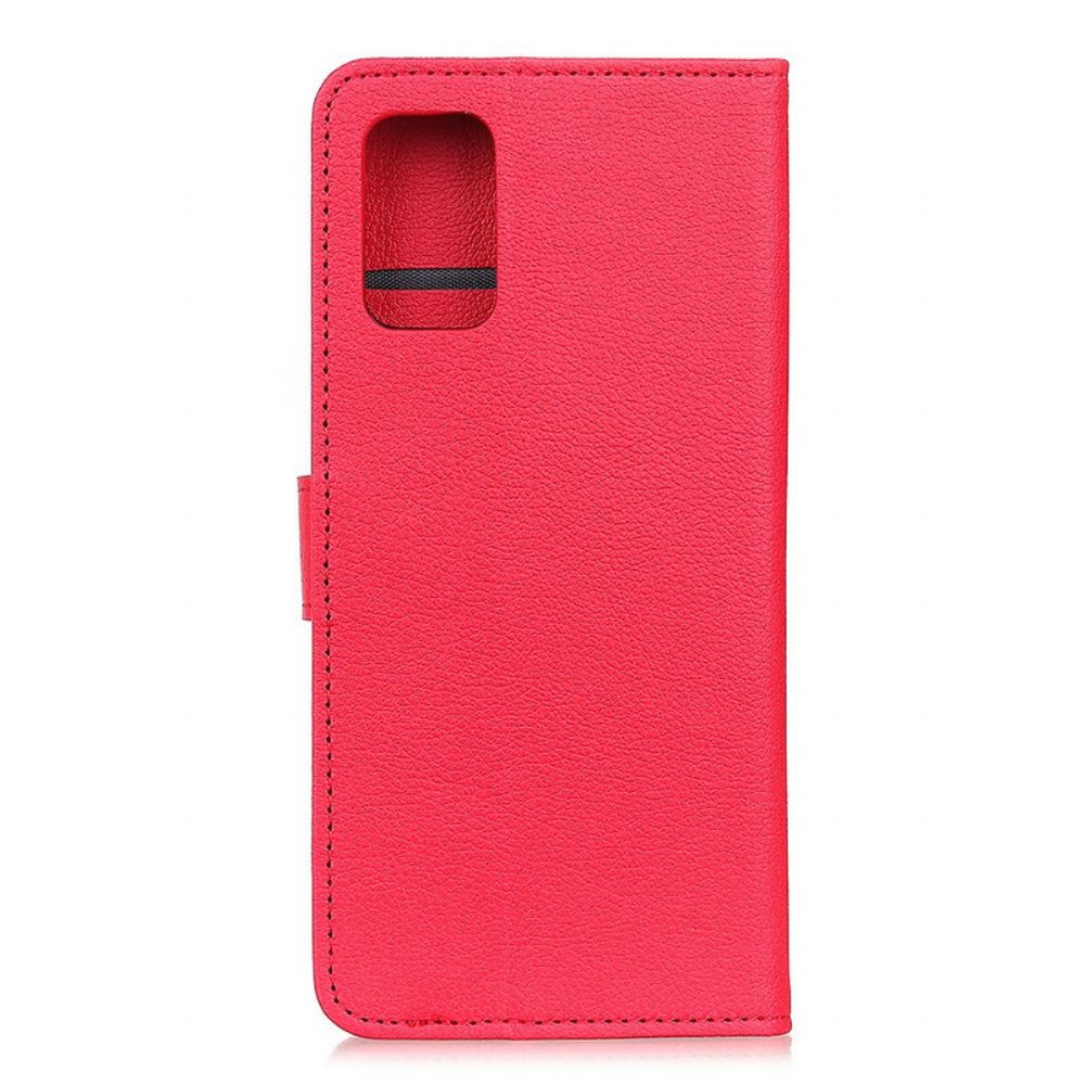 Flip Case Für Samsung Galaxy S20 FE Litschi-textur