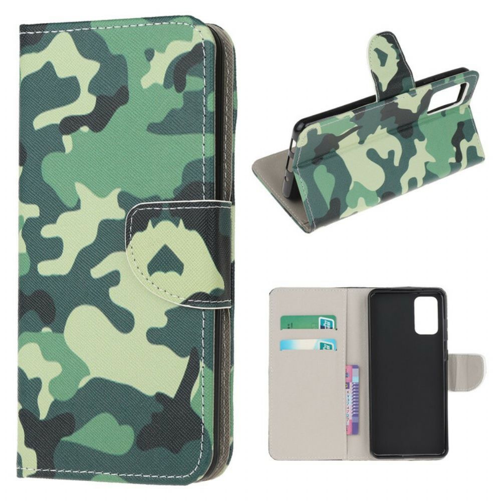 Flip Case Für Samsung Galaxy S20 FE Militärtarnung