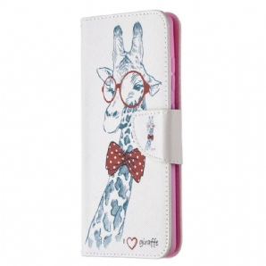 Flip Case Für Samsung Galaxy S20 FE Nerdige Giraffe