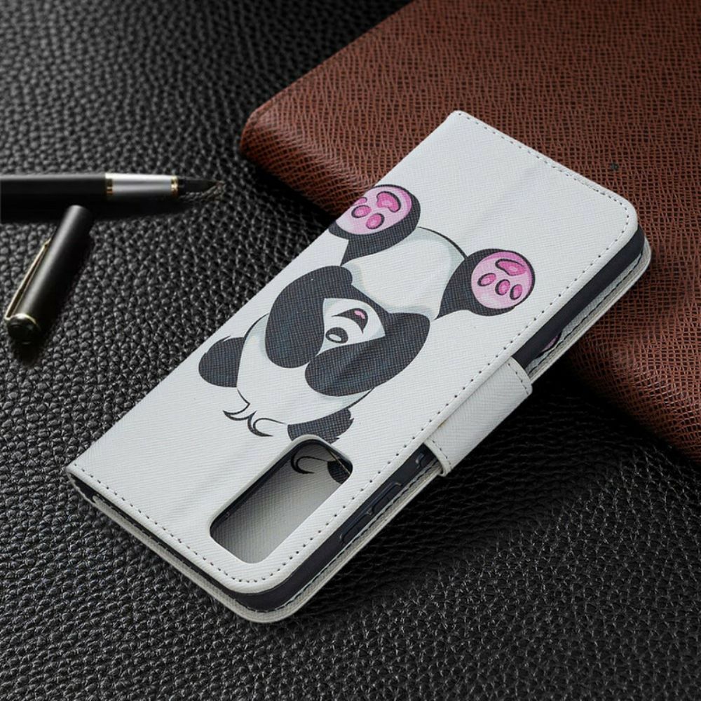 Flip Case Für Samsung Galaxy S20 FE Panda-spaß