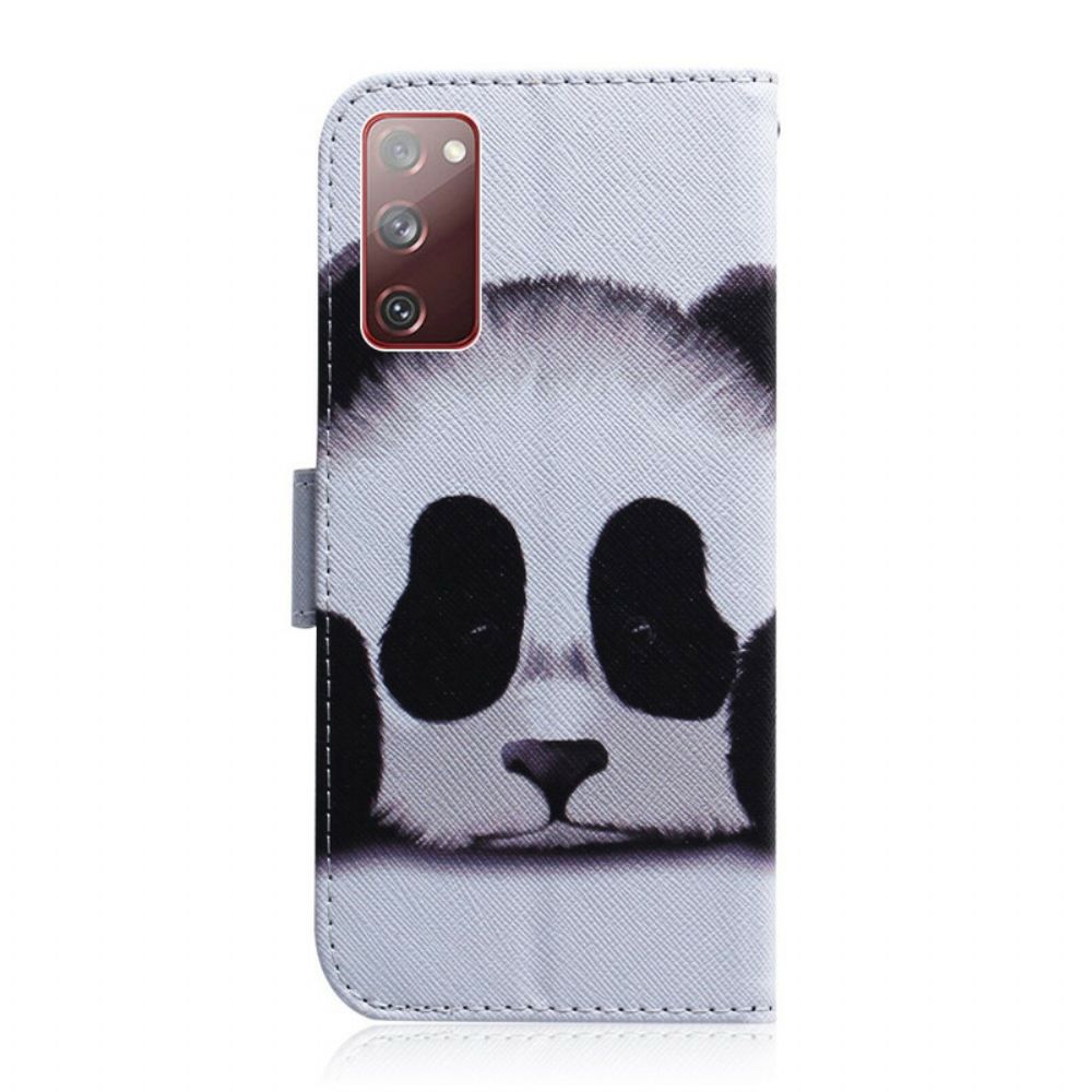 Flip Case Für Samsung Galaxy S20 FE Pandagesicht