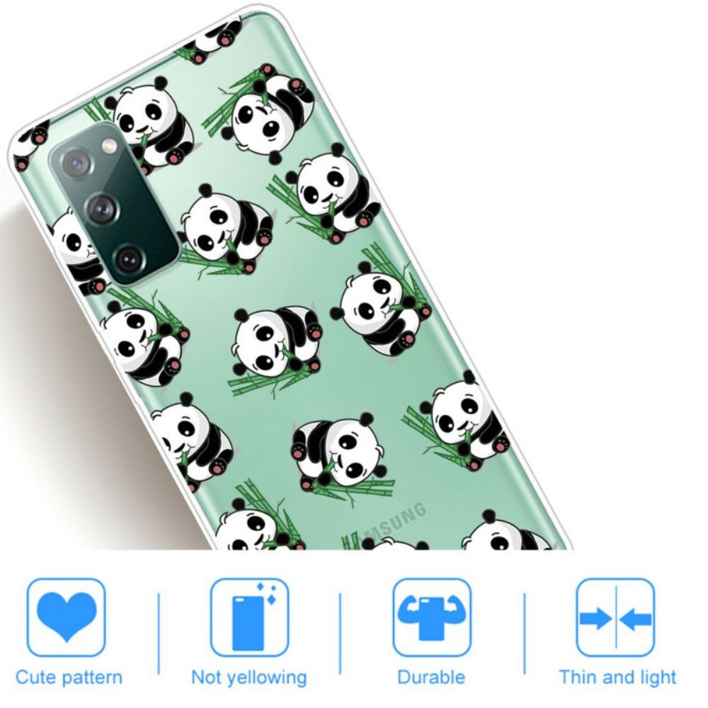 Handyhülle Für Samsung Galaxy S20 FE Kleine Pandas