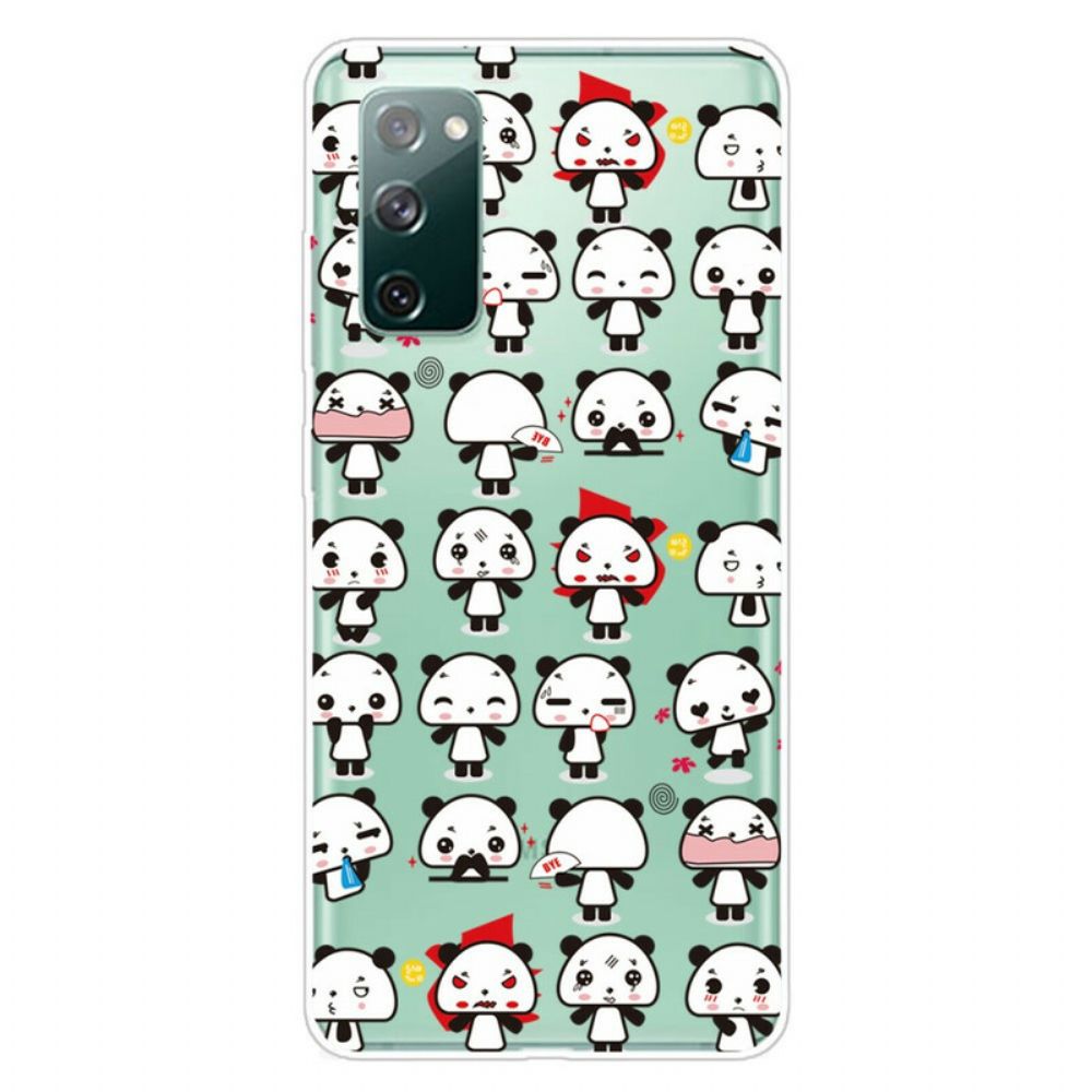 Handyhülle Für Samsung Galaxy S20 FE Transparente Lustige Pandas