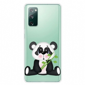 Handyhülle Für Samsung Galaxy S20 FE Transparenter Trauriger Panda