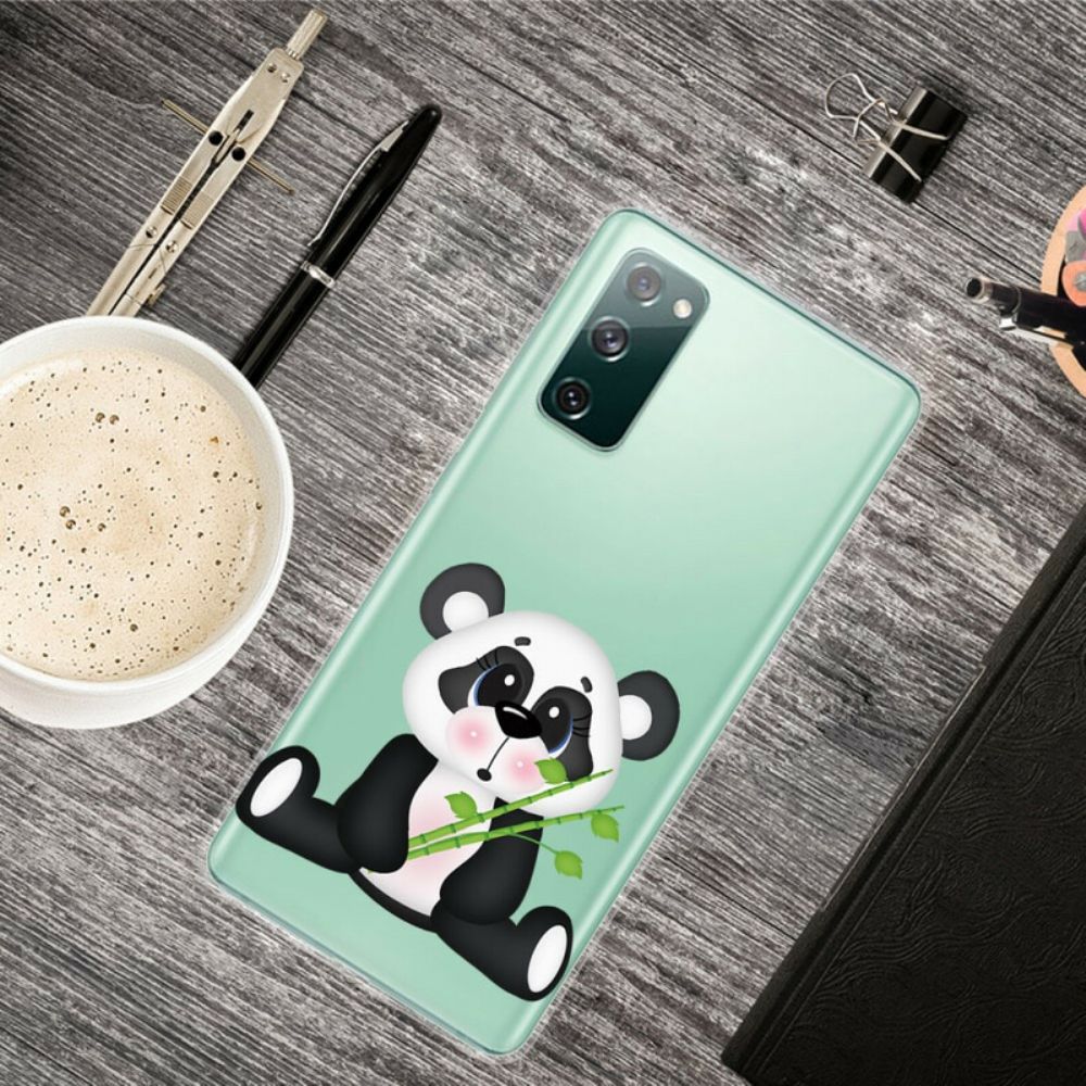 Handyhülle Für Samsung Galaxy S20 FE Transparenter Trauriger Panda