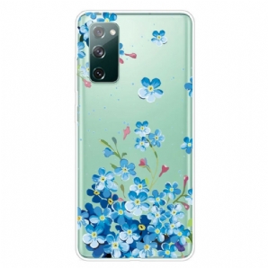 Hülle Für Samsung Galaxy S20 FE Blaue Blumen