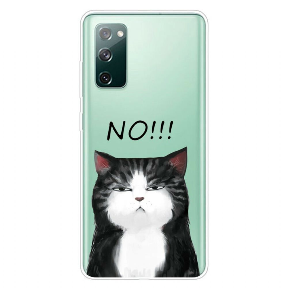 Hülle Für Samsung Galaxy S20 FE Die Katze Die Nein Sagt