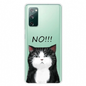 Hülle Für Samsung Galaxy S20 FE Die Katze Die Nein Sagt