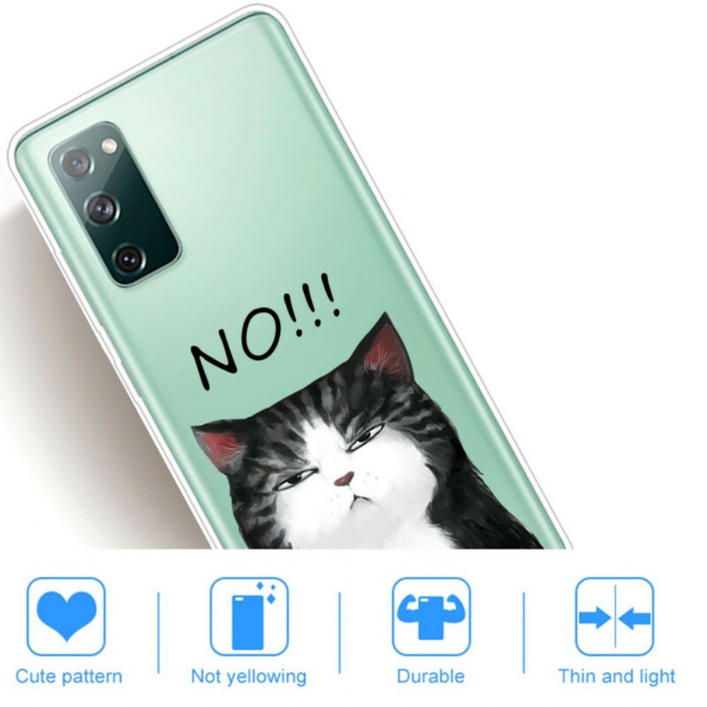 Hülle Für Samsung Galaxy S20 FE Die Katze Die Nein Sagt