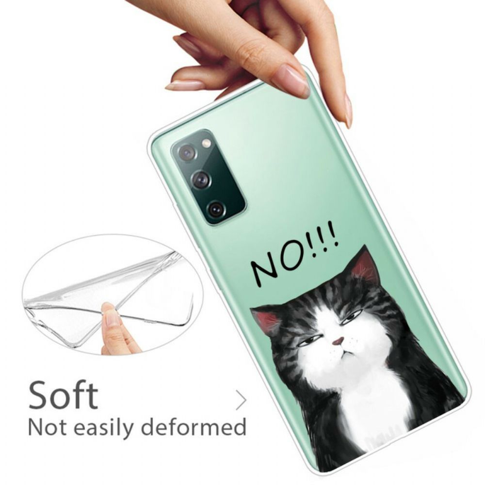 Hülle Für Samsung Galaxy S20 FE Die Katze Die Nein Sagt