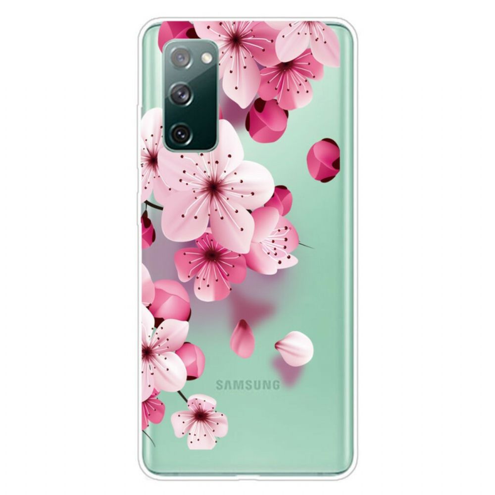 Hülle Für Samsung Galaxy S20 FE Kleine Rosa Blumen