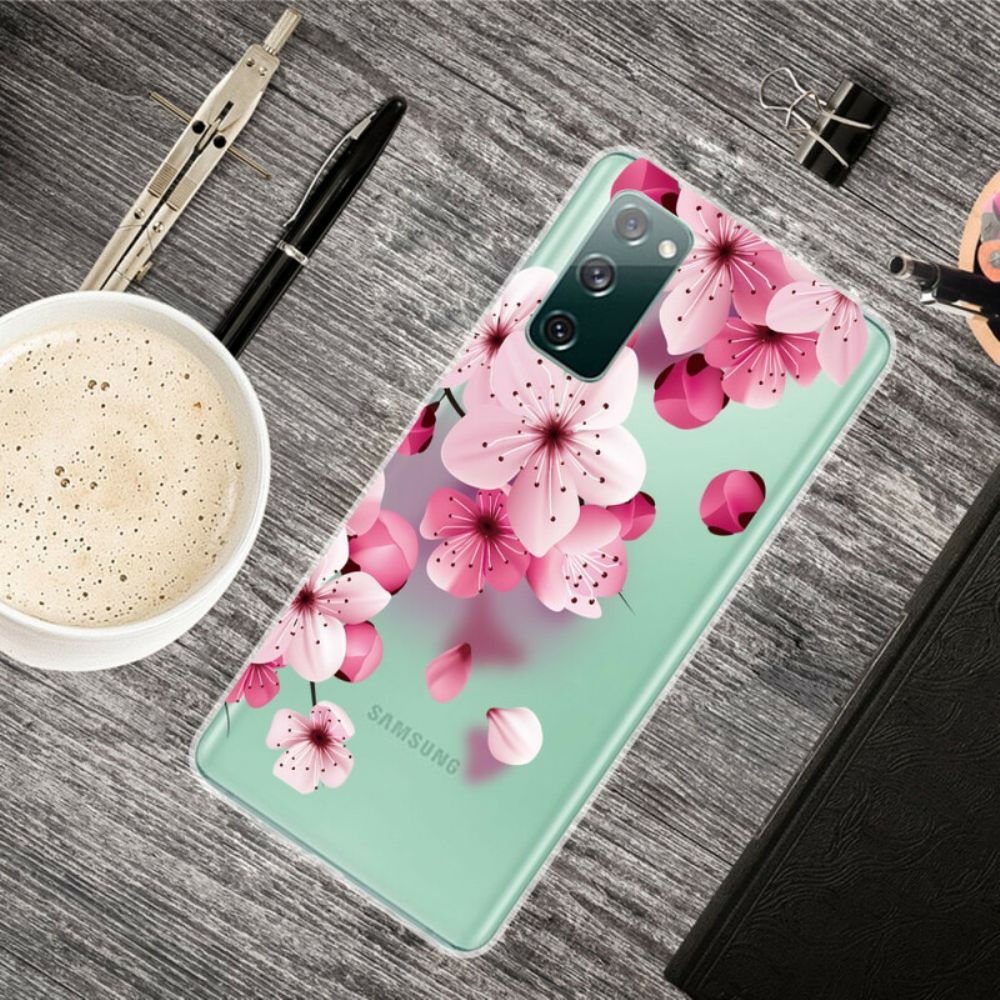 Hülle Für Samsung Galaxy S20 FE Kleine Rosa Blumen