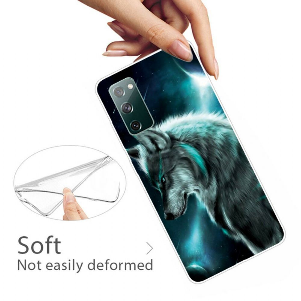 Hülle Für Samsung Galaxy S20 FE Königlicher Wolf