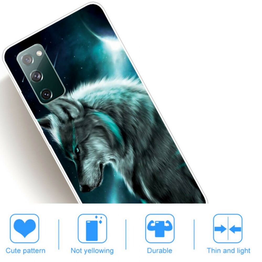 Hülle Für Samsung Galaxy S20 FE Königlicher Wolf