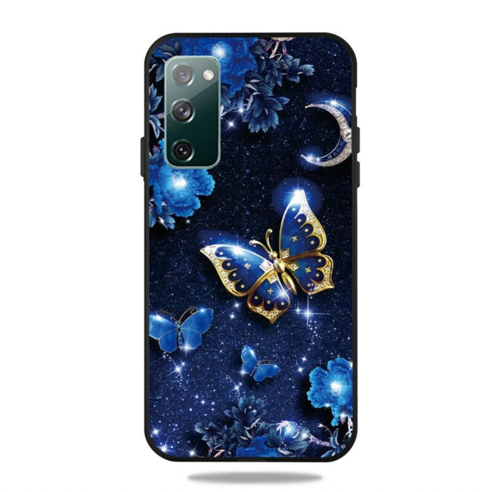 Hülle Für Samsung Galaxy S20 FE Schmetterling Bei Nacht