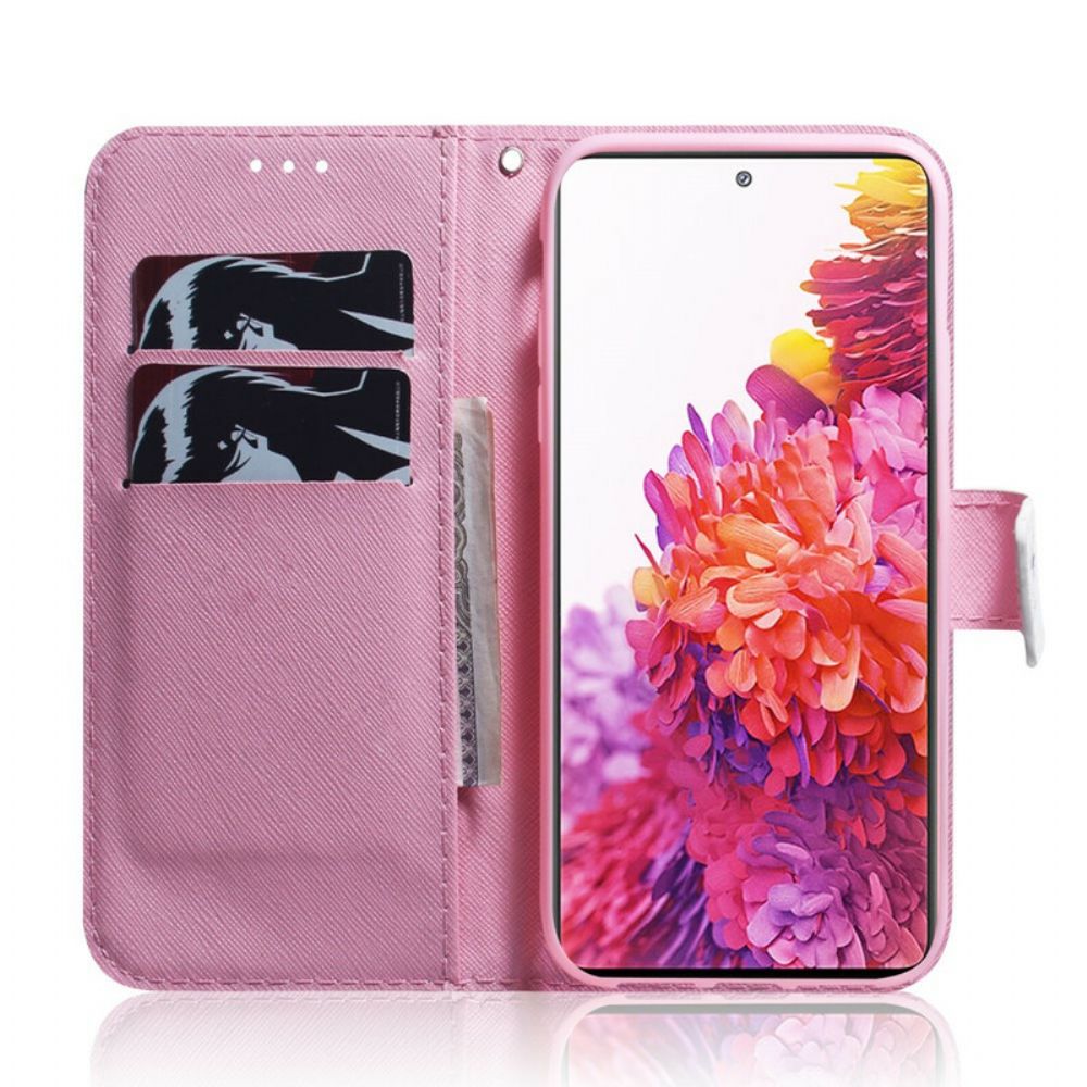 Lederhüllen Für Samsung Galaxy S20 FE Alte Rosenblüte