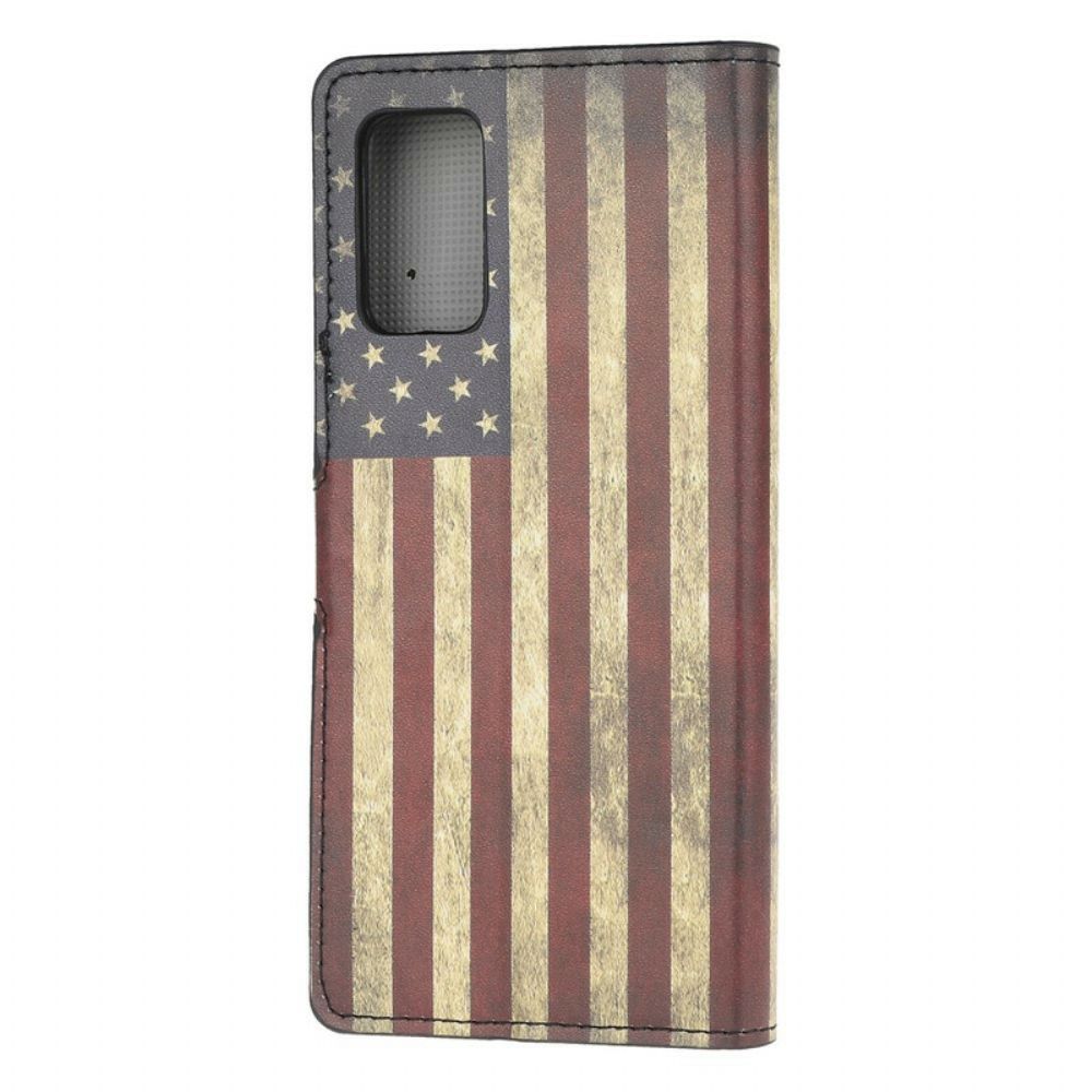 Lederhüllen Für Samsung Galaxy S20 FE Amerikanische Flagge