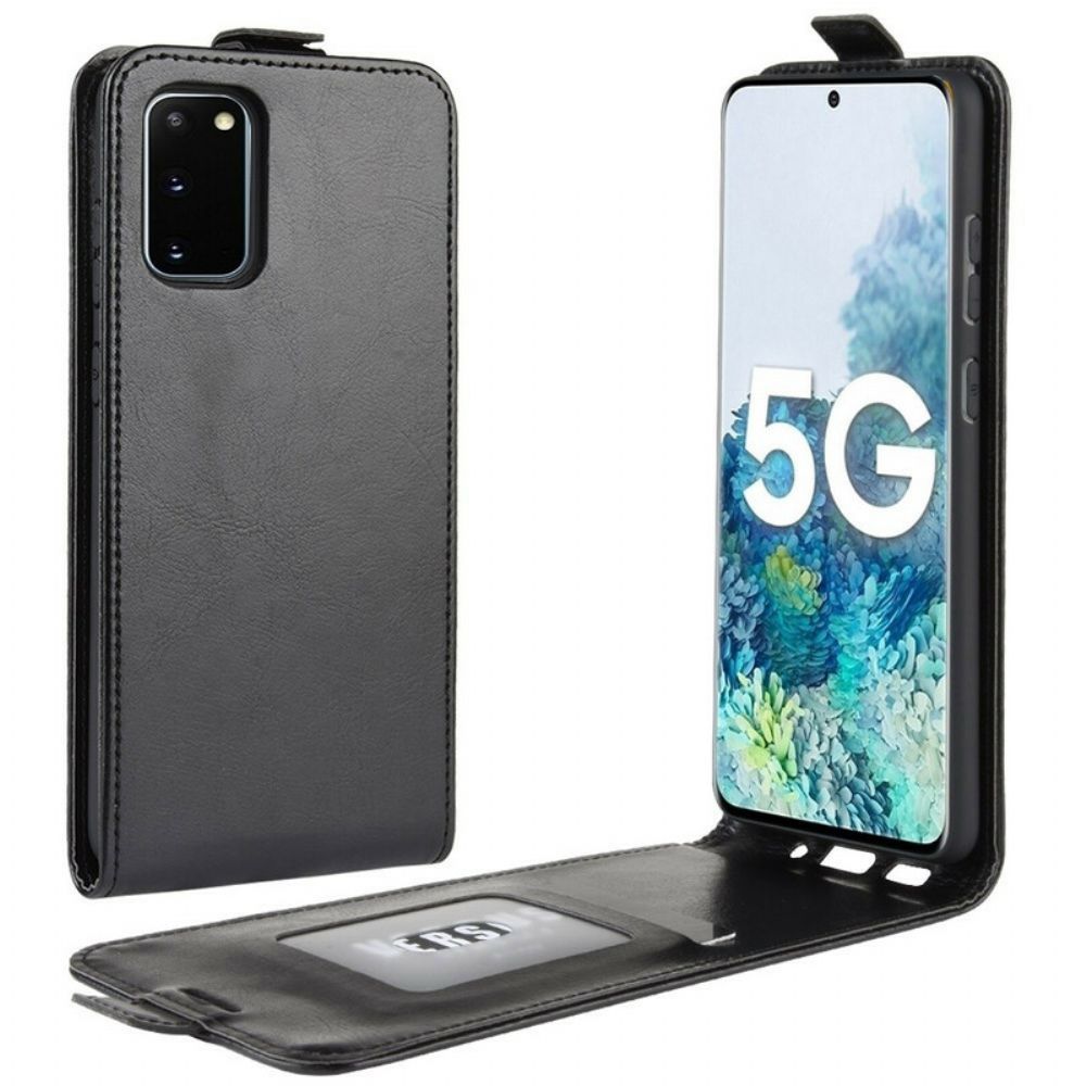 Lederhüllen Für Samsung Galaxy S20 FE Flip Case Faltbarer Ledereffekt