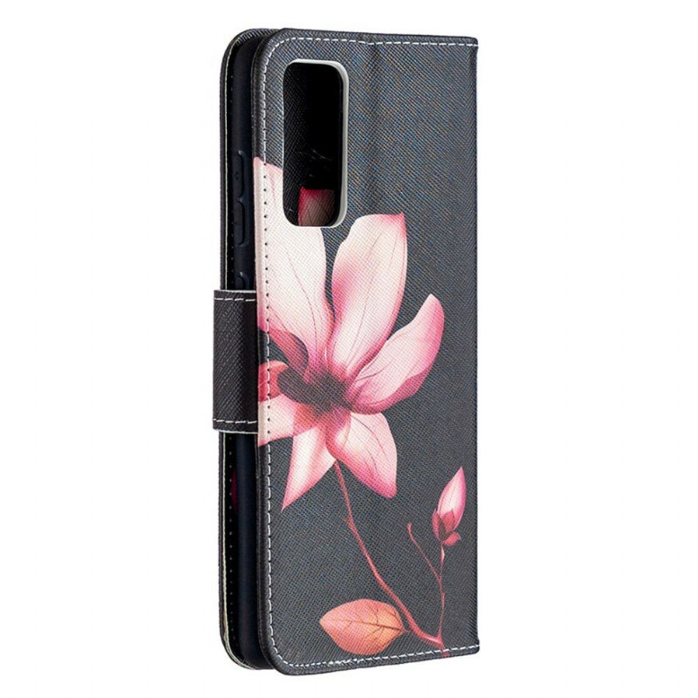 Lederhüllen Für Samsung Galaxy S20 FE Rosa Blume