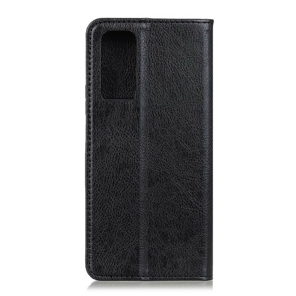 Schutzhülle Für Samsung Galaxy S20 FE Flip Case Elegance Litschi-spaltleder